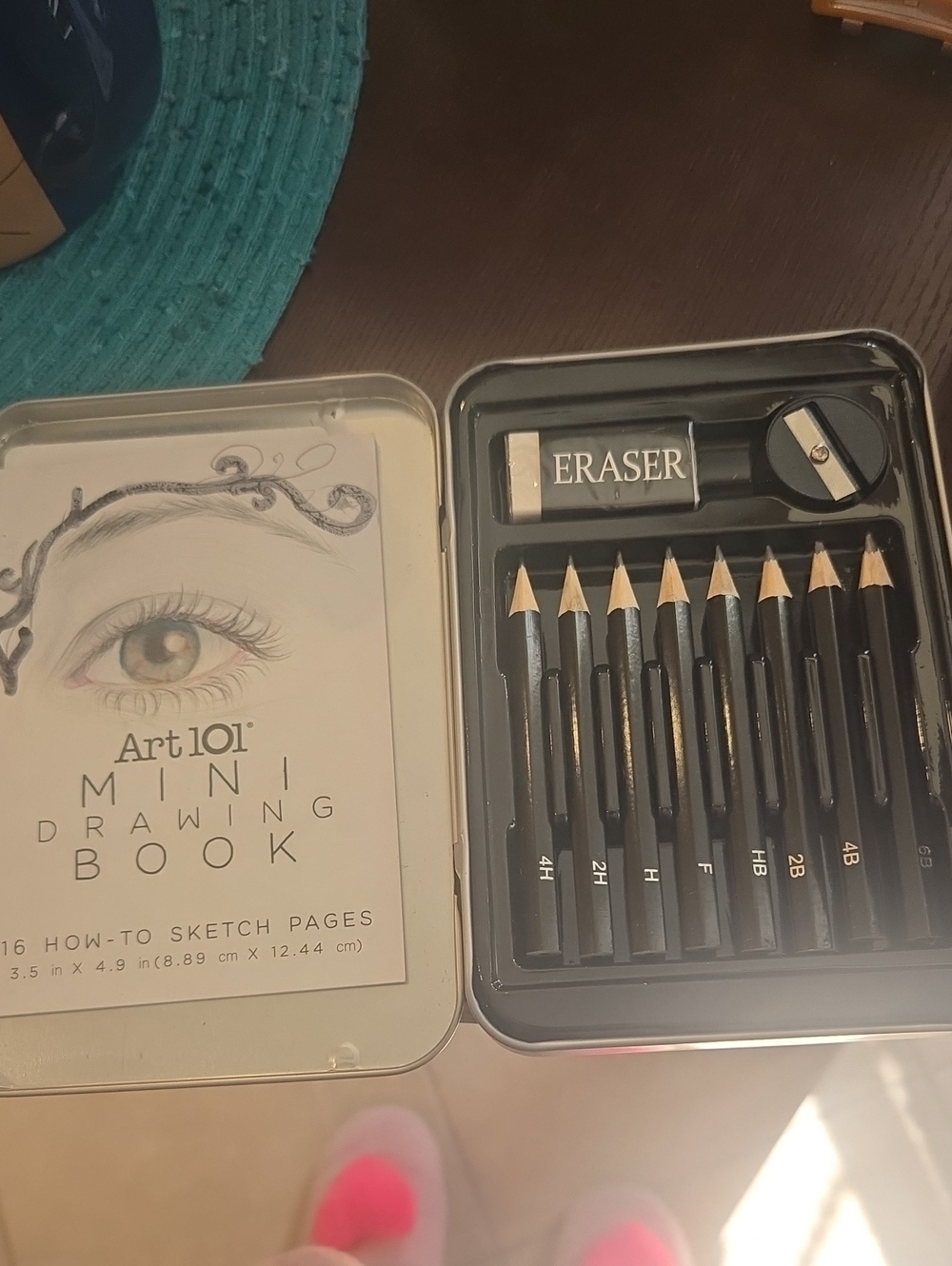 Black Mini Drawing Book & Pencil Sketch Set